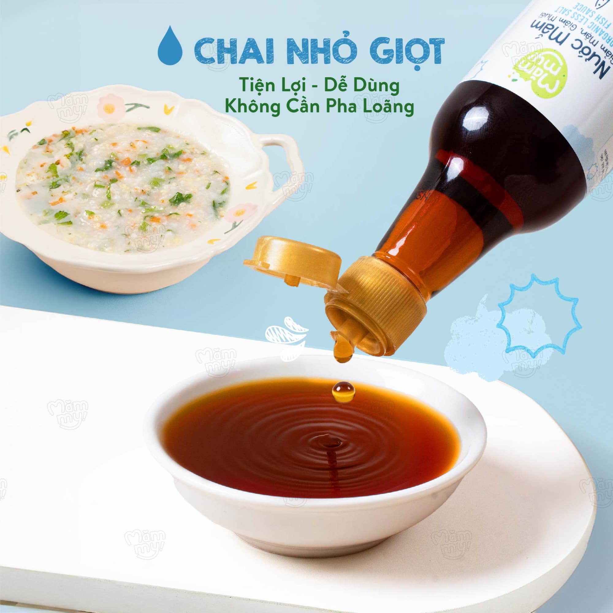 Nước mắm giảm mặn giảm muối - Chai 60ml 3