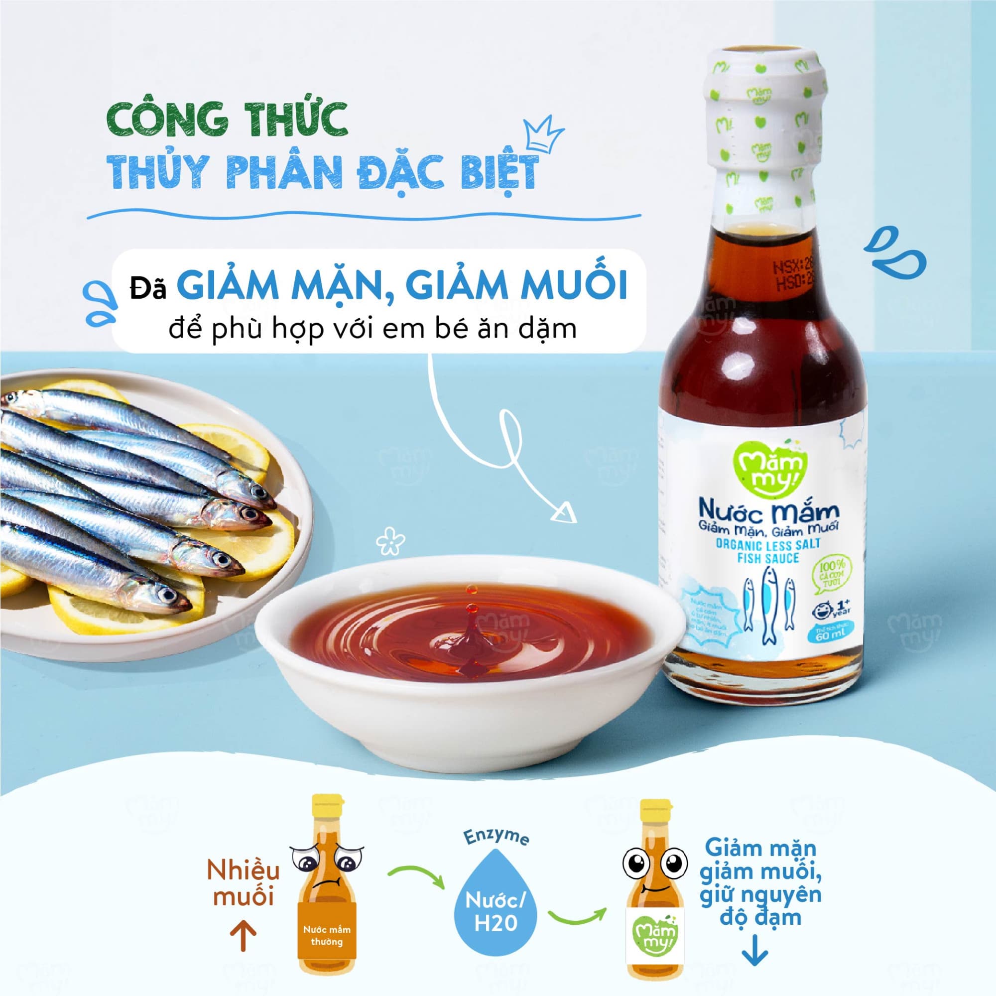 Nước mắm giảm mặn giảm muối - Chai 60ml 7