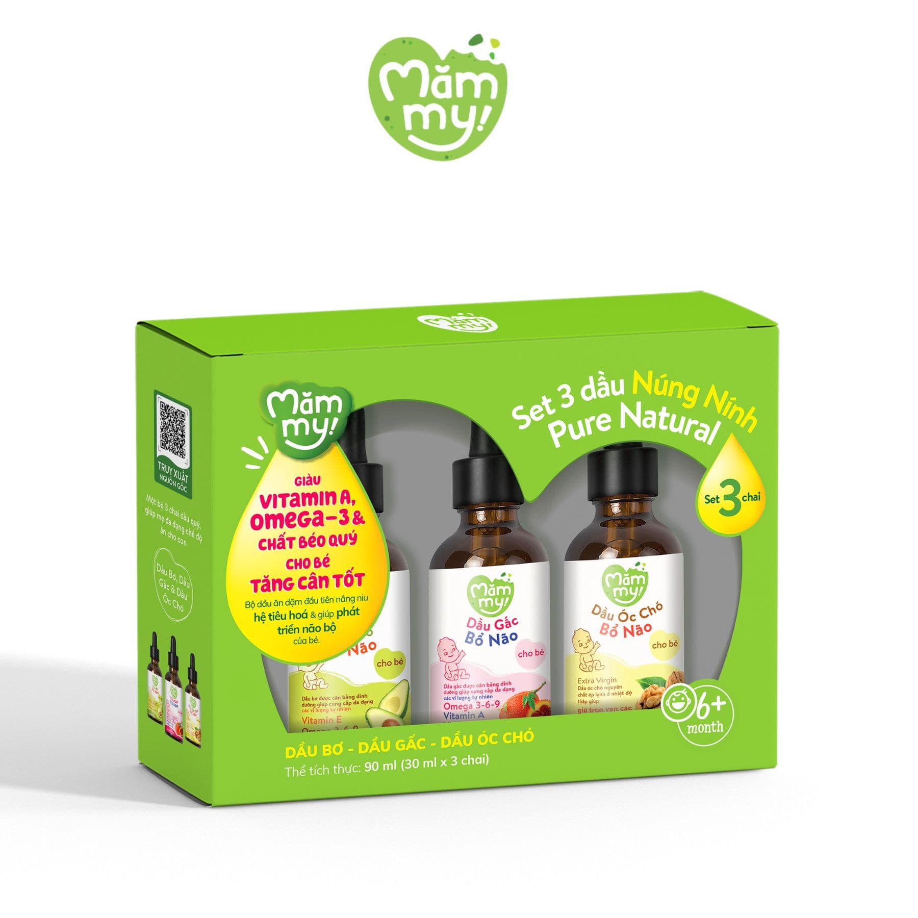 Set Dầu Núng Nính - Pure Natural 90 ml