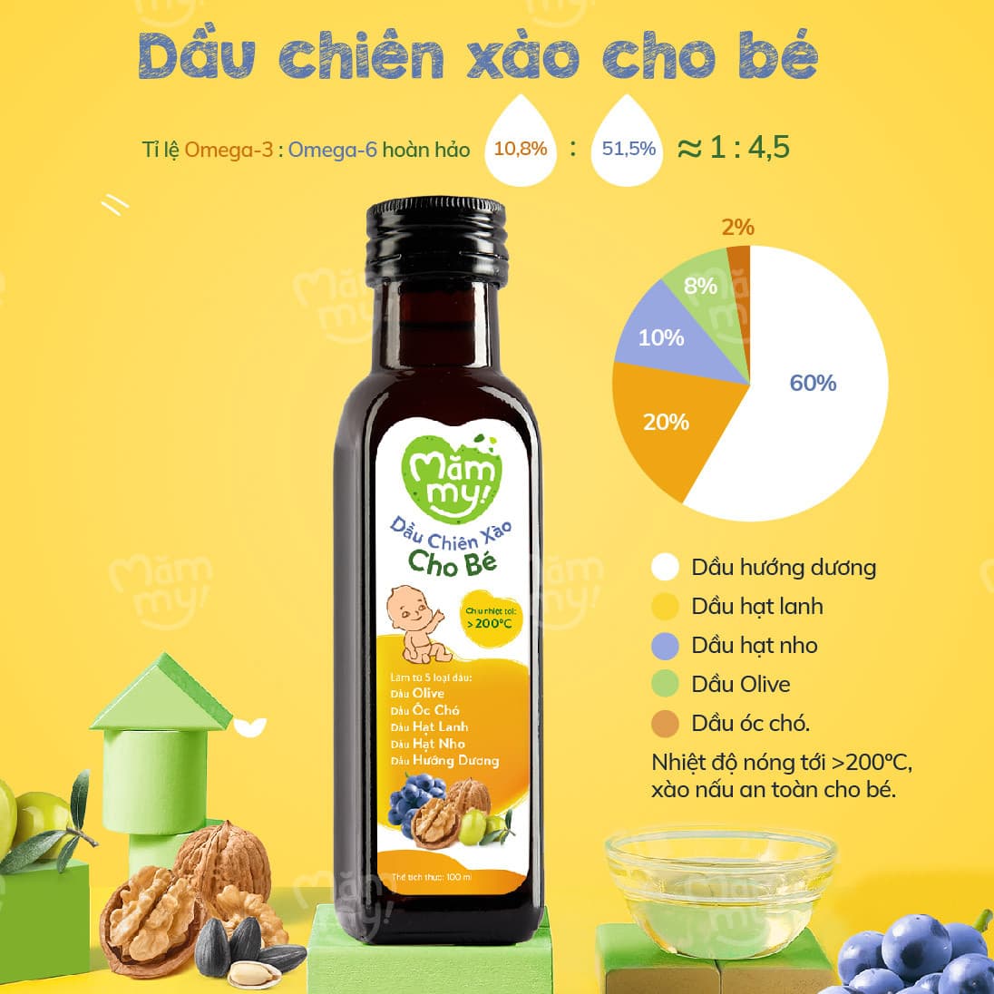 Dầu chiên xào cho bé I Chai 100ml 3