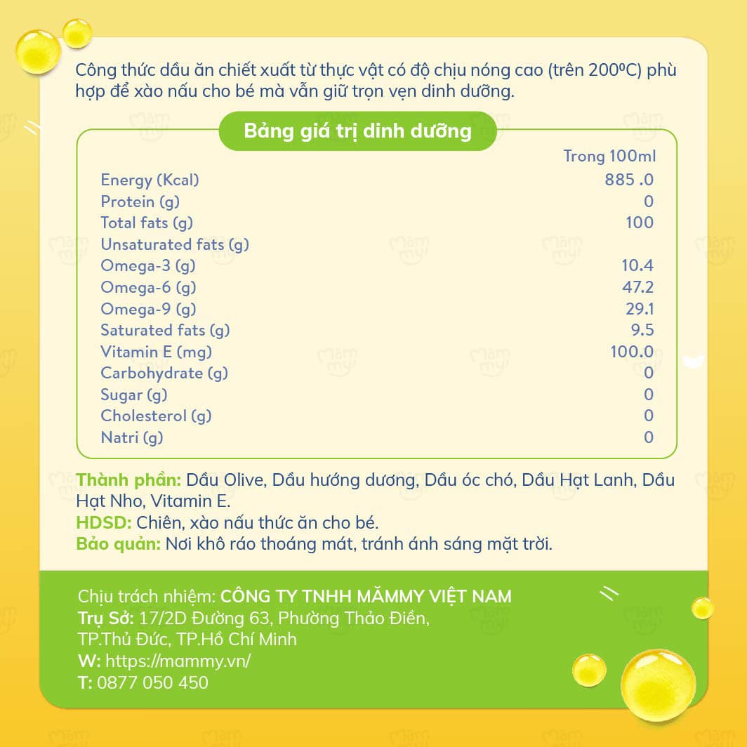 Dầu chiên xào cho bé I Chai 100ml 4