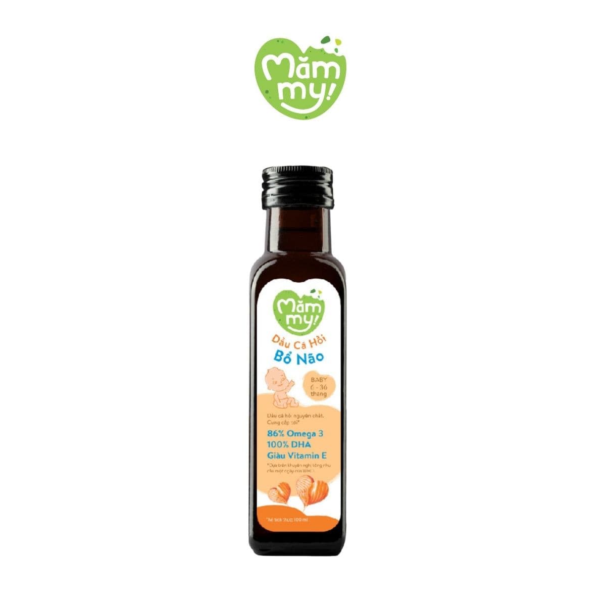 Dầu ăn dặm cá hồi - Chai 100ml