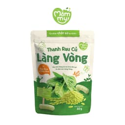 Bánh thanh rau củ Làng Vòng vị Rau Bina & Cốm Non 30 g