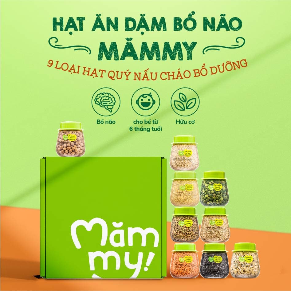 Set 9 hũ hạt quý ăn dặm [Tặng 9 Hũ Gạo sữa] 2