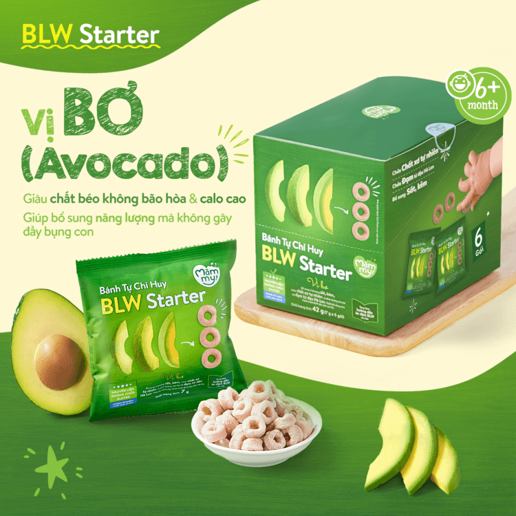 Bánh Tự Chỉ Huy – BLW Starter – Mix vị 42 g (7 g x 6 gói) 4