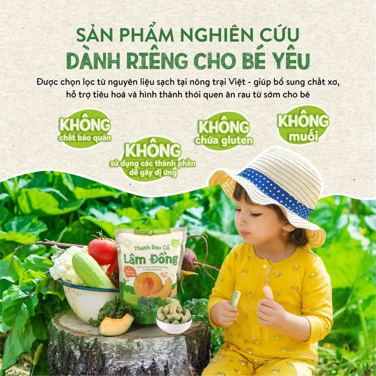 Combo 3 bánh ăn dặm thanh rau củ [Mua 3 tặng 2] 4