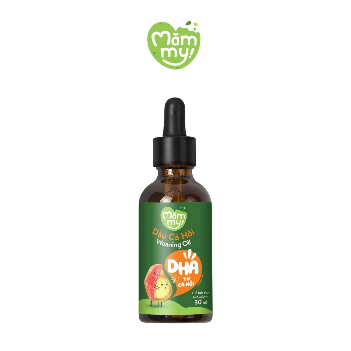Dầu ăn dặm cá hồi - Chai 30ml