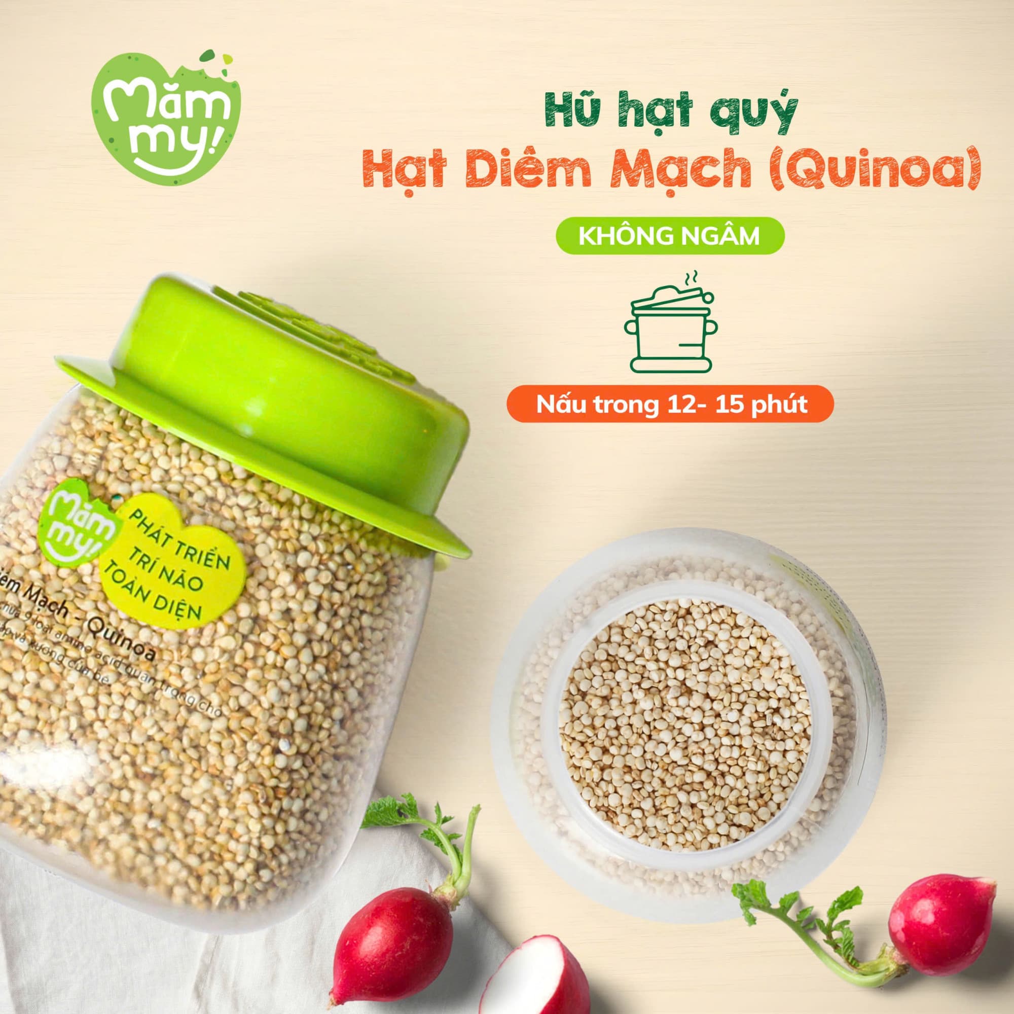 Set 3 hạt yến mạch, diêm mạch, kiều mạch - Hỗ trợ tăng cân 2