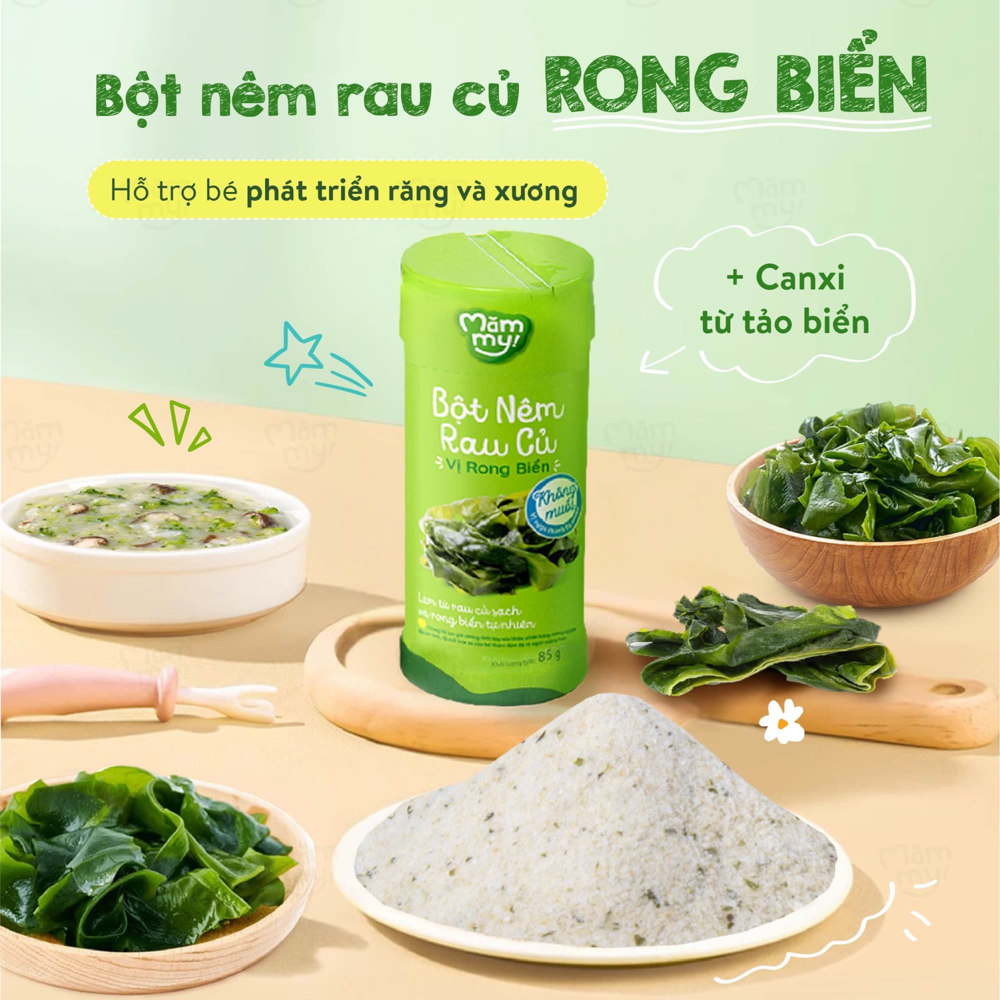Bột nêm rau củ vị rong biển Mămmy - Hũ 85g 2