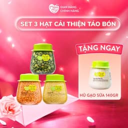Set 3 hũ hạt kê nếp, lăng đỏ, hà lan - Hỗ trợ cải thiện táo bón