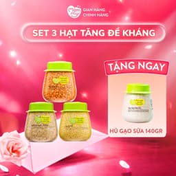 Set 3 hũ hạt kê nếp, đậu lăng, diêm mạch - Hỗ trợ tăng đề kháng