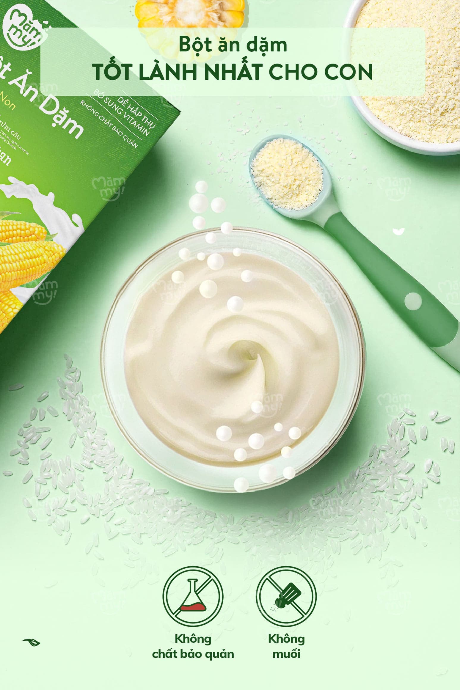 Bột ăn dặm Sữa bắp non - Hộp 140g 9