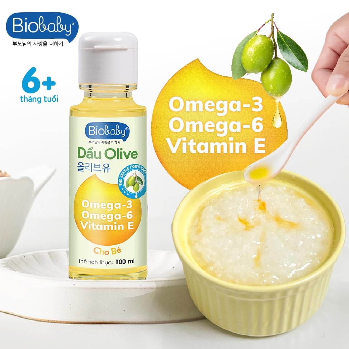 Dầu olive ăn dặm Biobaby - Chai 100ml 8
