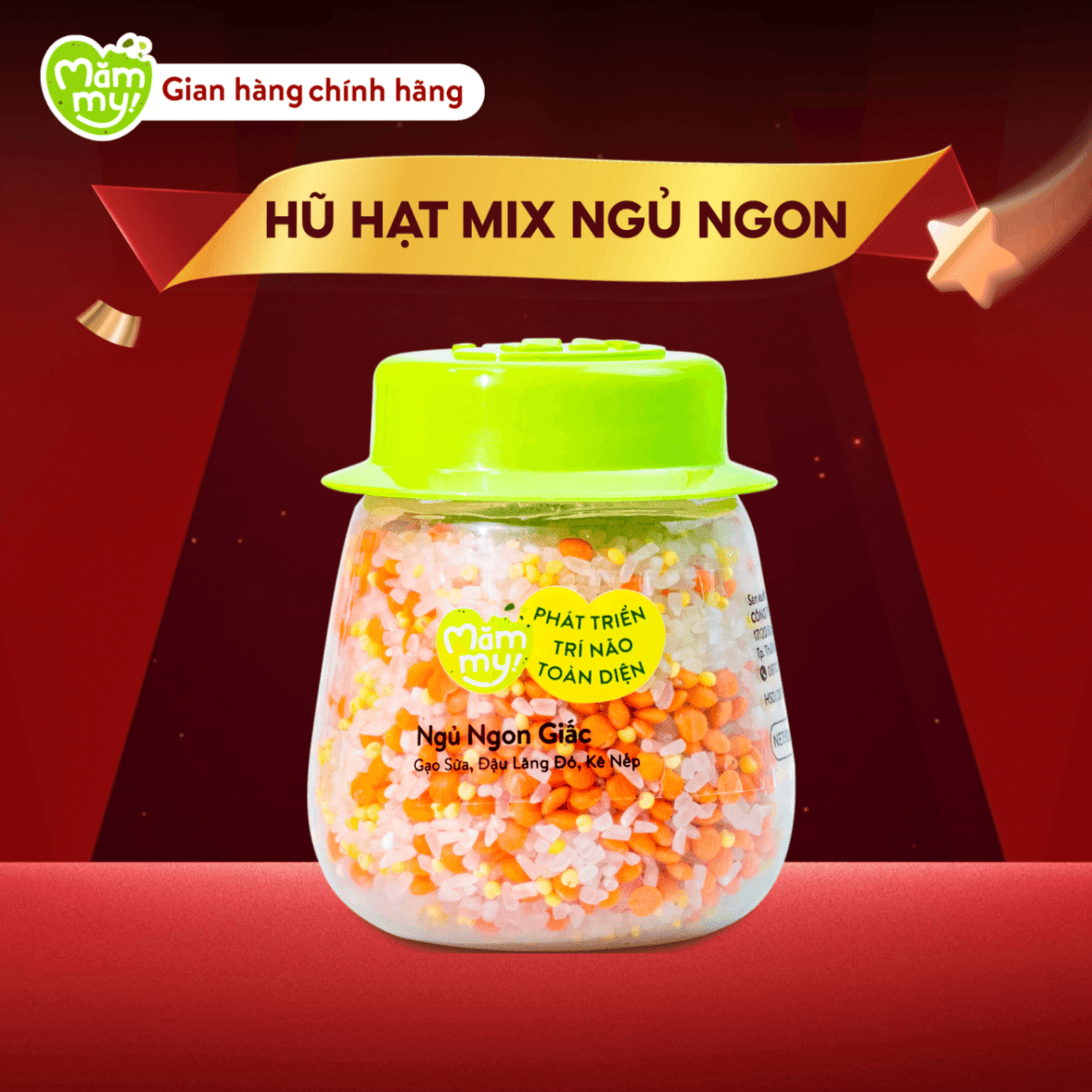 Hạt Mix 3 Hạt Ăn Dặm Ngủ Ngon Mămmy Hũ 135g 3