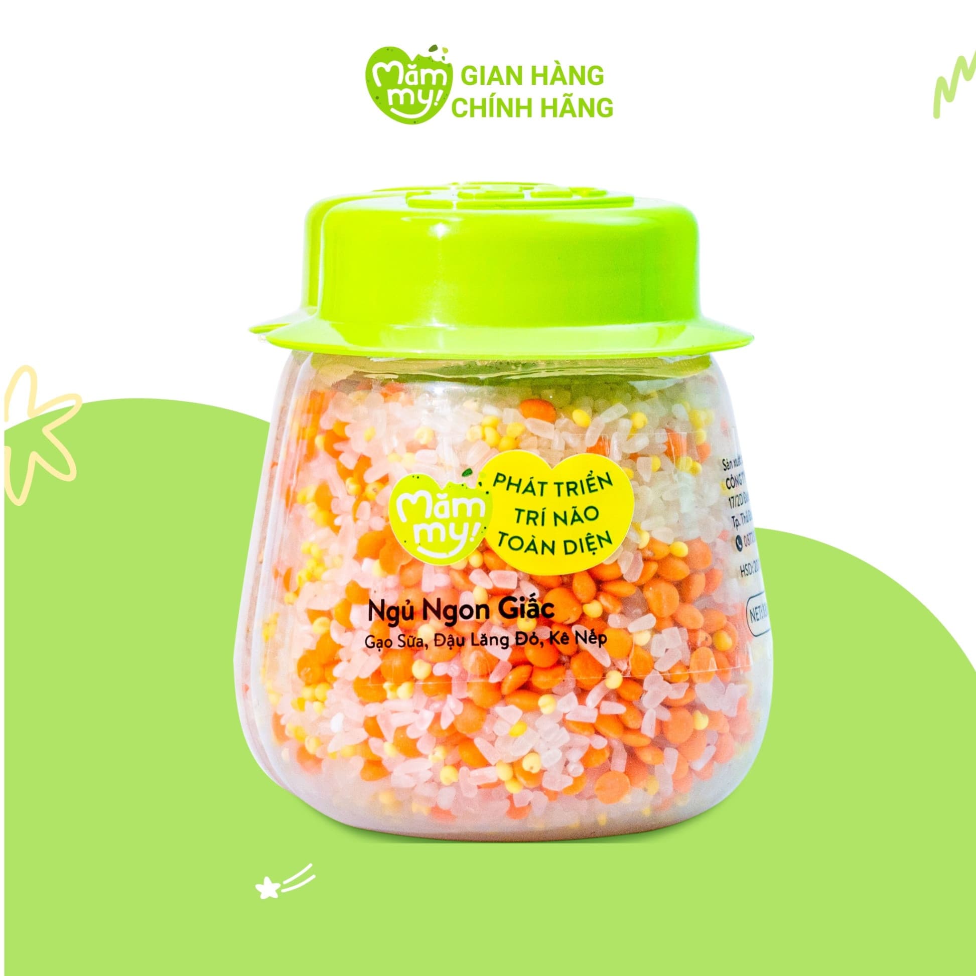 Hạt Mix 3 Hạt Ăn Dặm Ngủ Ngon Mămmy Hũ 135g 2