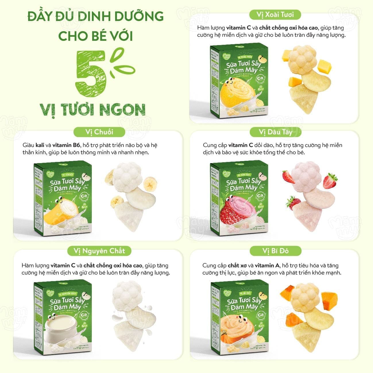 Combo 3 sữa tươi sấy - Hộp 14g [Mua 3 tặng 2] 13