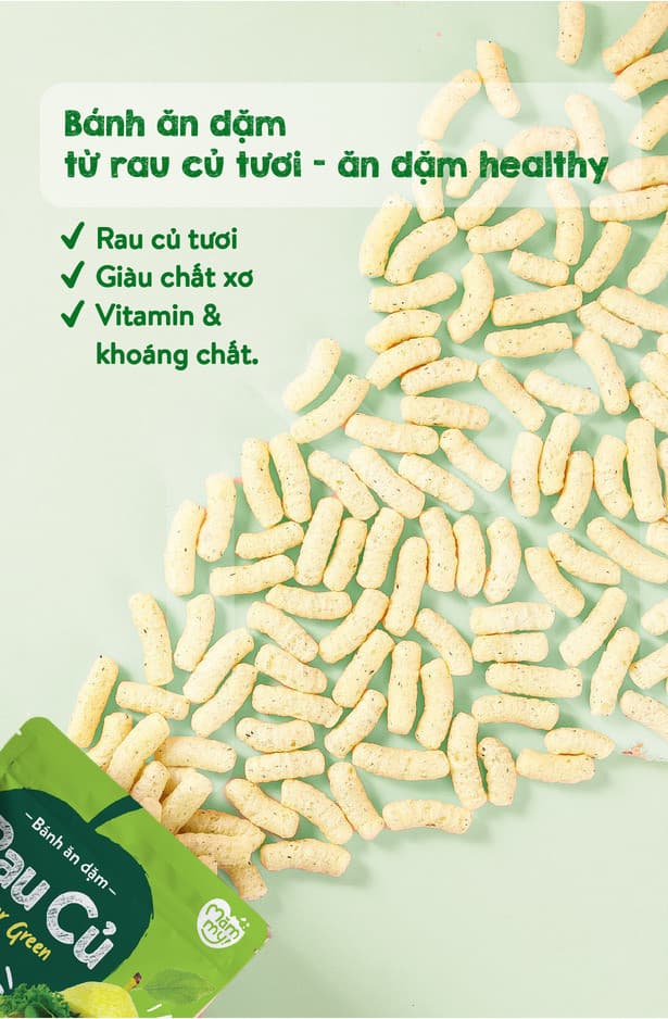 Combo 2 bánh ăn dặm vị rau củ và hoa quả [Tặng 2 xe đồ chơi Mini] 7