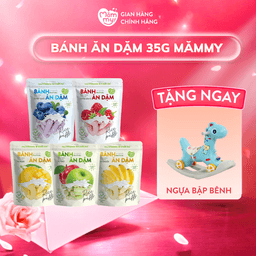 Combo 5 bánh ăn dặm - Túi 35g [Tặng Ngựa bập bênh]