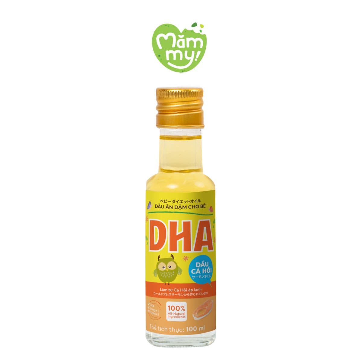 Dầu cá hồi ăn dặm DHA - Chai 100ml