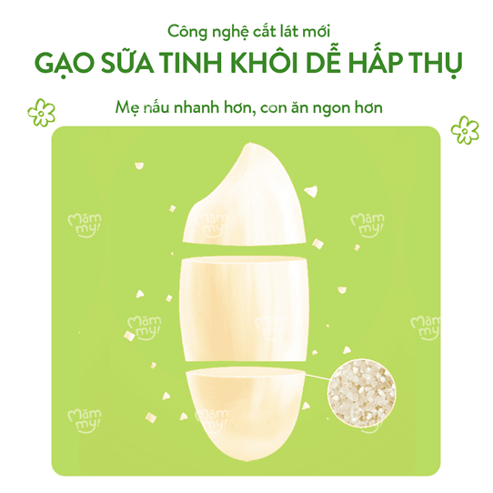 Combo 2 gạo sữa ăn dặm hộp 500g [Mua 2 tặng Dầu chiên xào DHA 250ML] 5