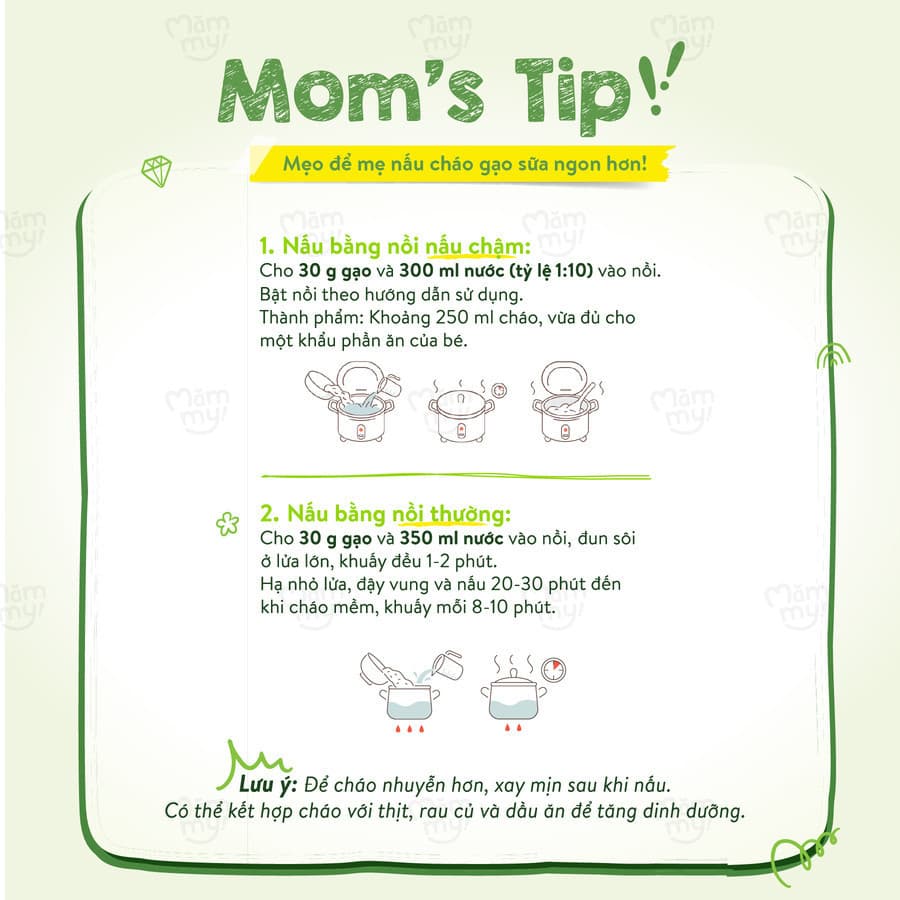 Combo 2 gạo sữa ăn dặm hộp 500g [Mua 2 tặng Dầu chiên xào DHA 250ML] 10