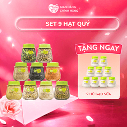 Set 9 hũ hạt quý ăn dặm [Tặng 9 Hũ Gạo sữa]
