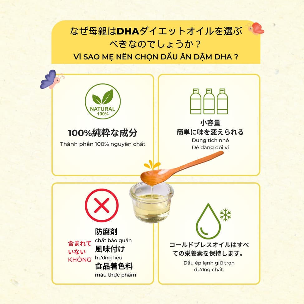Combo 6 dầu ăn dặm DHA - Chai 55ml 6