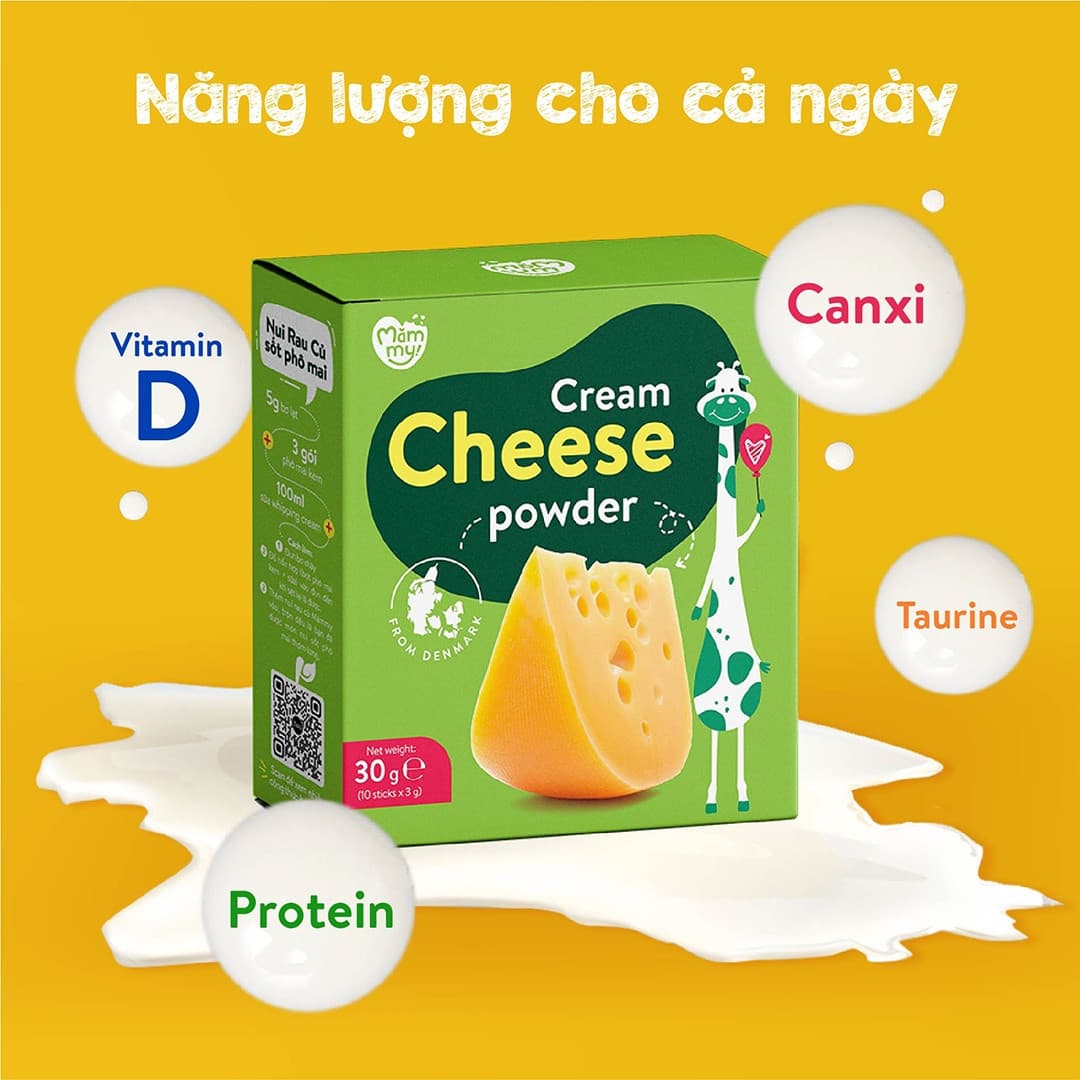 Bột phô mai kem tách muối - Hộp 30g 2