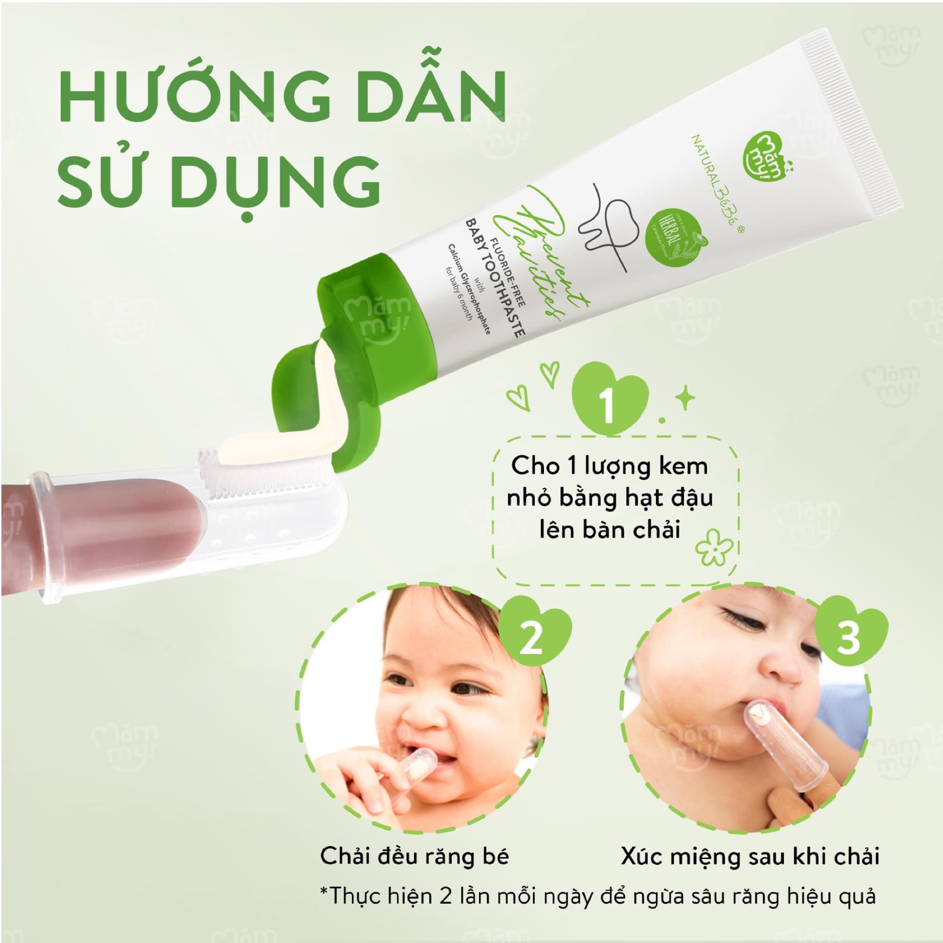 Kem đánh răng thảo dược Natural BéBé 8