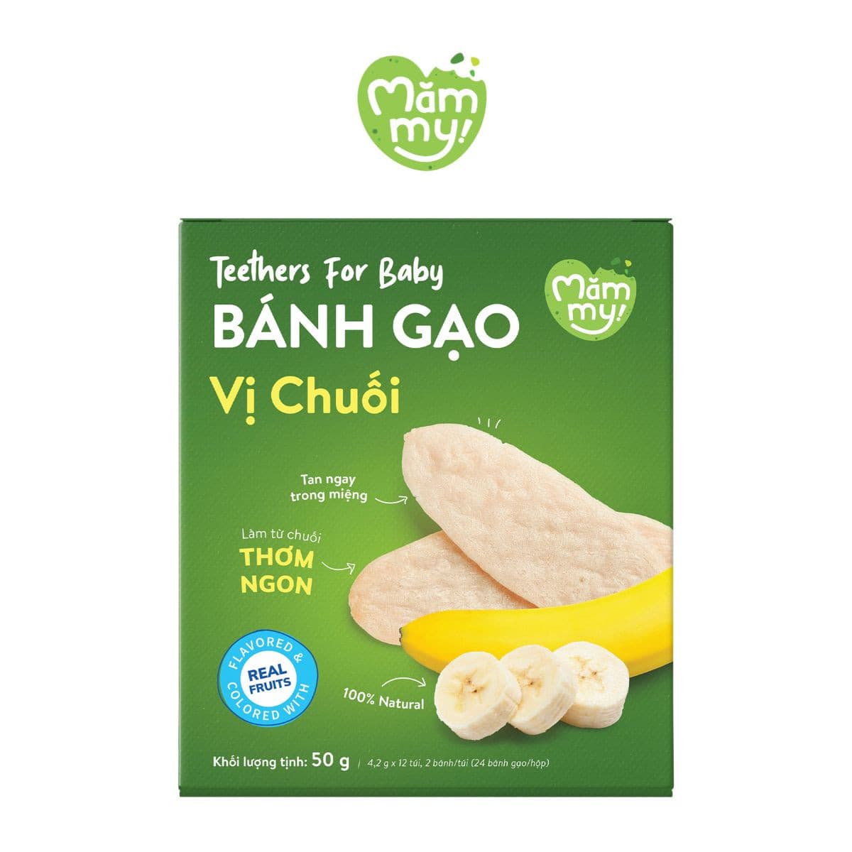 Bánh gạo Vị Chuối - 50 g