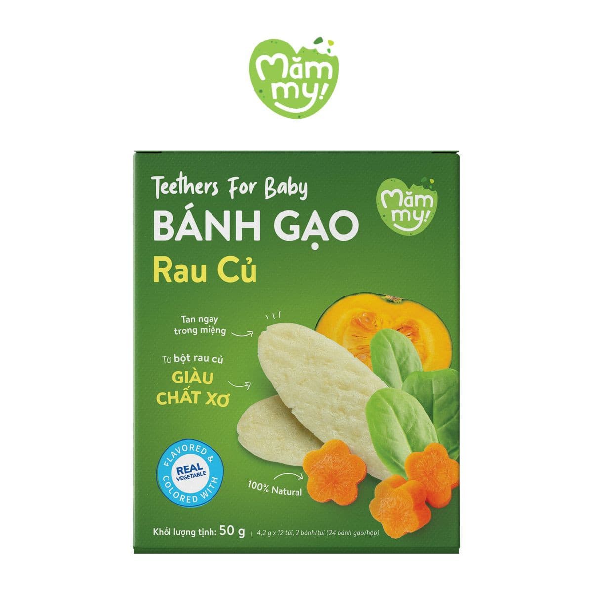 Bánh gạo Rau Củ - 50 g