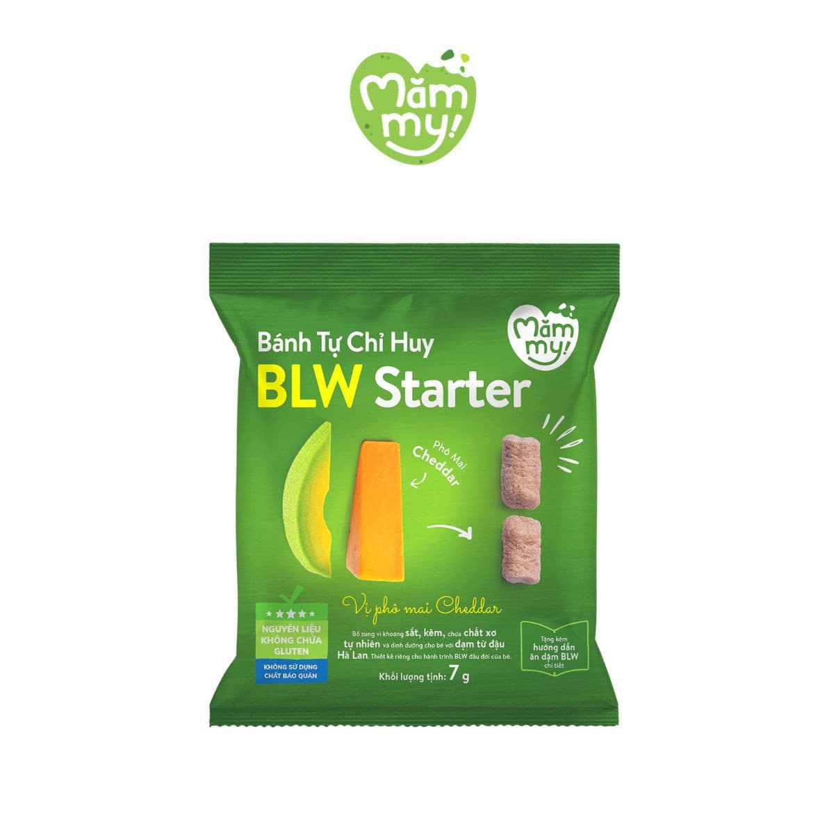 Bánh Tự Chỉ Huy – BLW Starter vị Phô Mai Cheddar 7 g