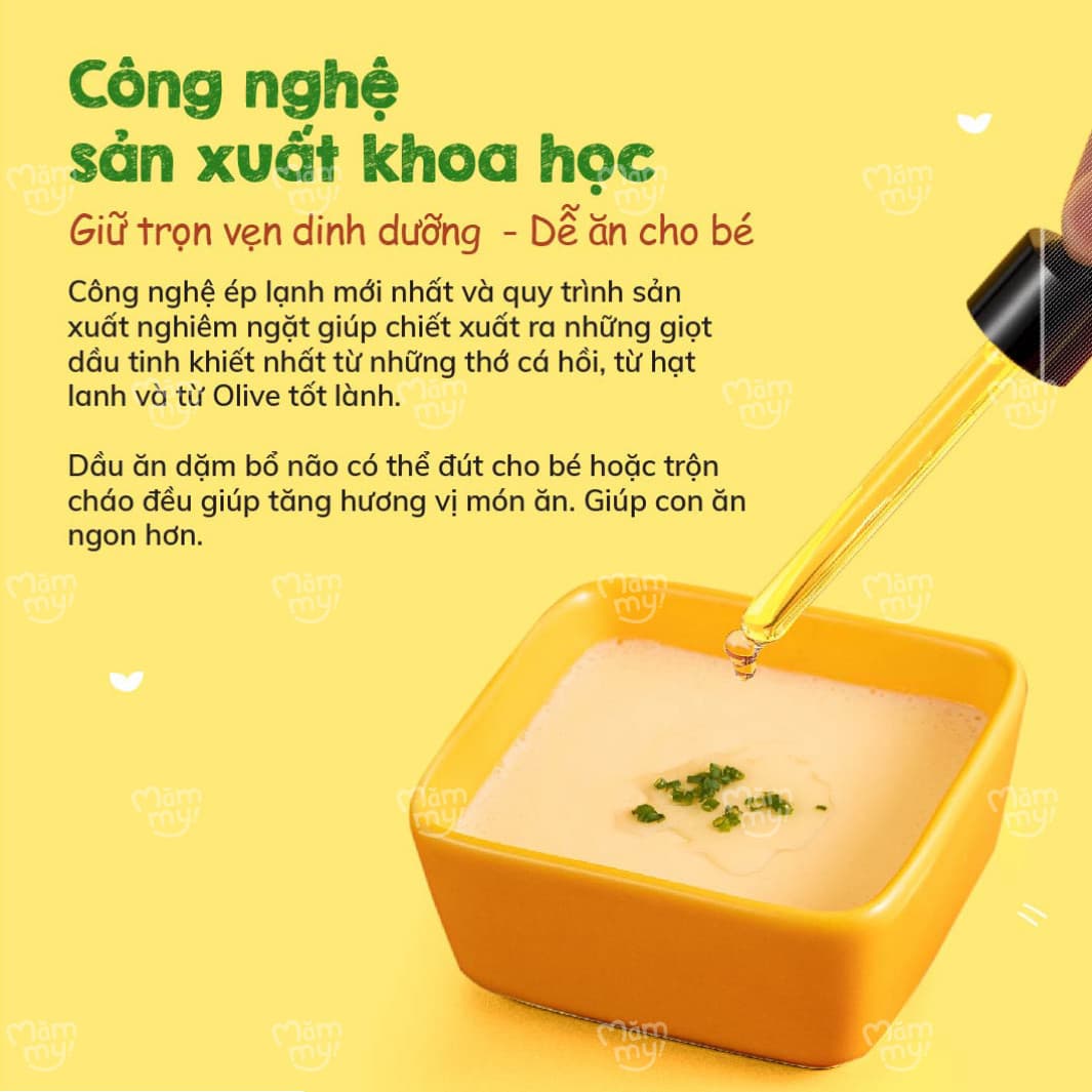 Dầu ăn dặm cá hồi - Chai 30ml 5