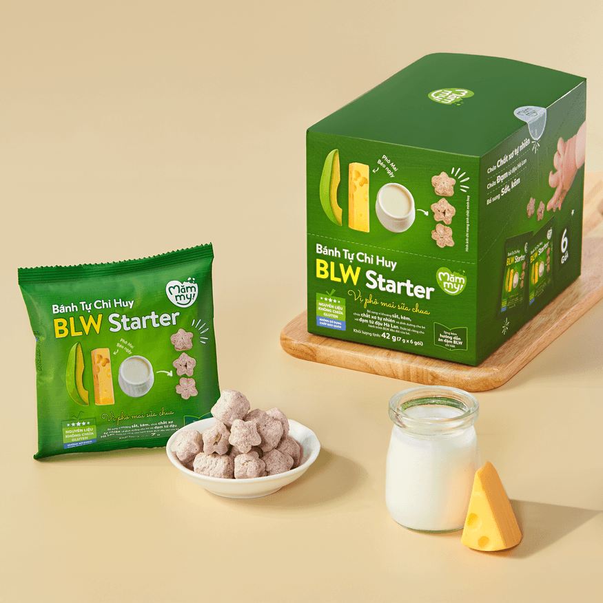 Bánh Tự Chỉ Huy – BLW Starter vị Phô Mai Sữa Chua 42 g (7 g x 6 gói) 2