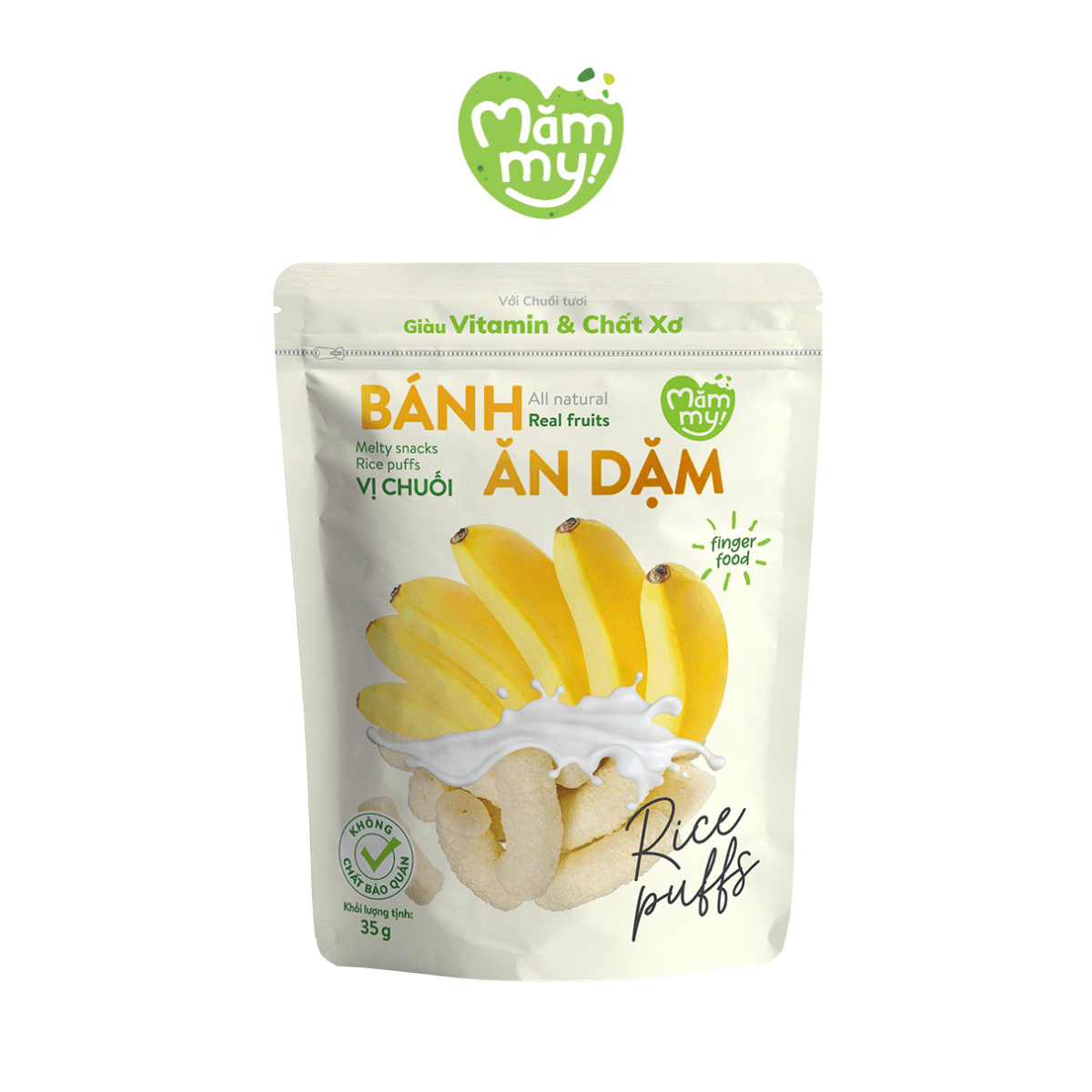 Bánh ăn dặm vị chuối - Túi 35g