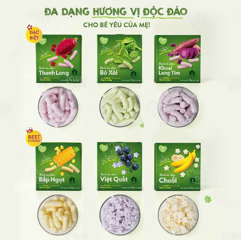 Bánh ăn dặm vị Bó Xôi - Hộp 12 g (6 g x 2 túi) 4