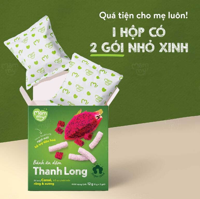 Bánh ăn dặm vị Bó Xôi - Hộp 12 g (6 g x 2 túi) 6