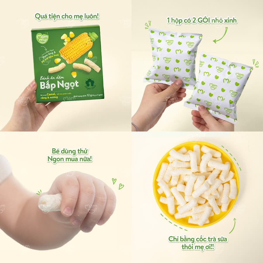 Bánh ăn dặm vị Bó Xôi - Hộp 12 g (6 g x 2 túi) 9