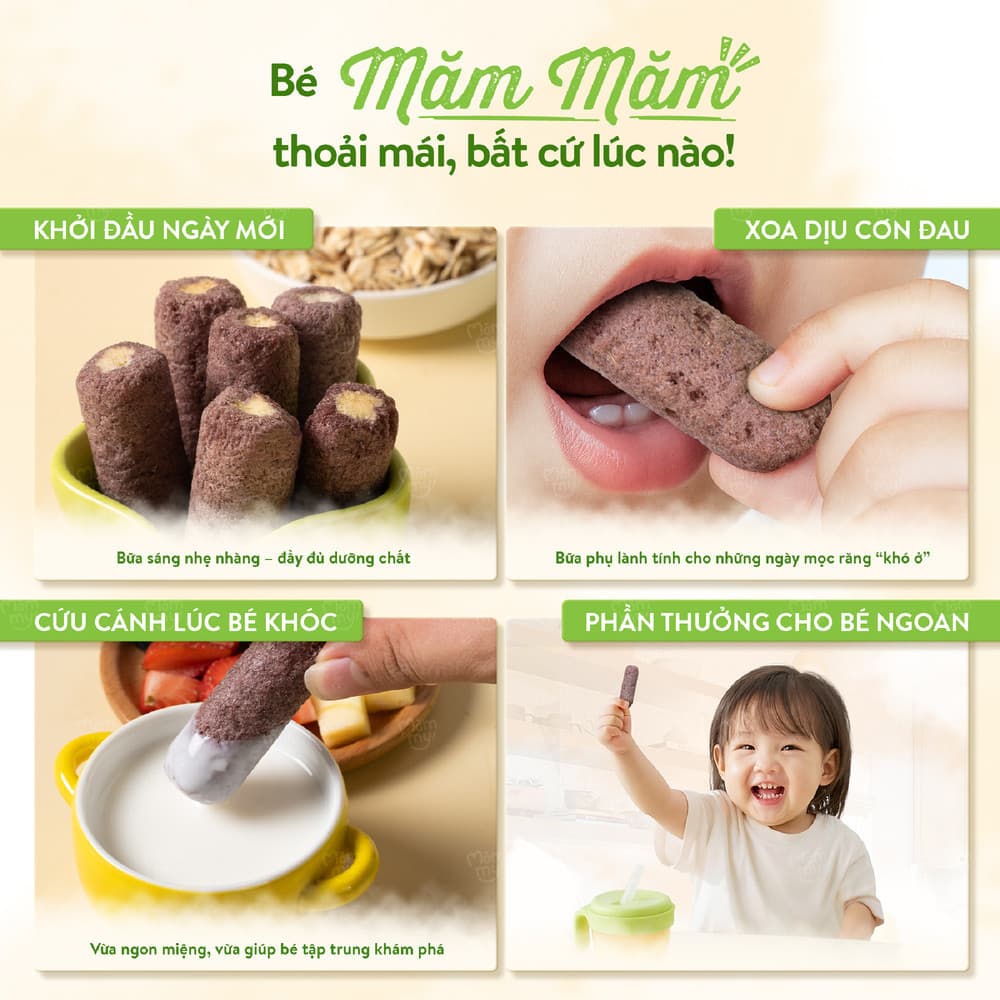 Bánh cuộn nhân kem Chuối - Yến mạch 60 g (10 thanh) 9
