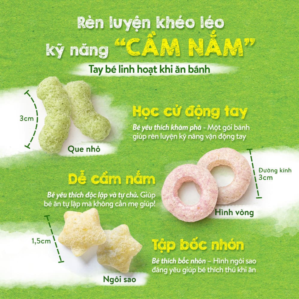 Bánh ăn dặm Mini Bites - Mix vị Phô mai 45 g (15g x 3 gói) 12