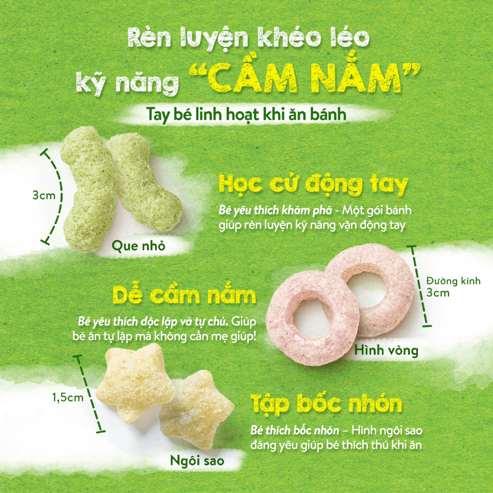 Bánh ăn dặm Mini Bites Phô mai - Bông Cải Xanh 15 g 8
