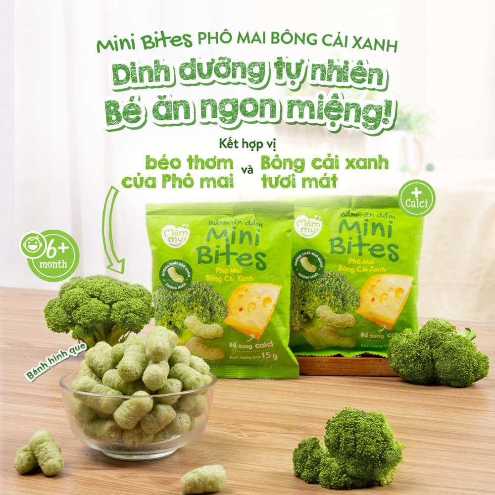 Bánh ăn dặm Mini Bites - Mix vị Phô mai 45 g (15g x 3 gói) 3