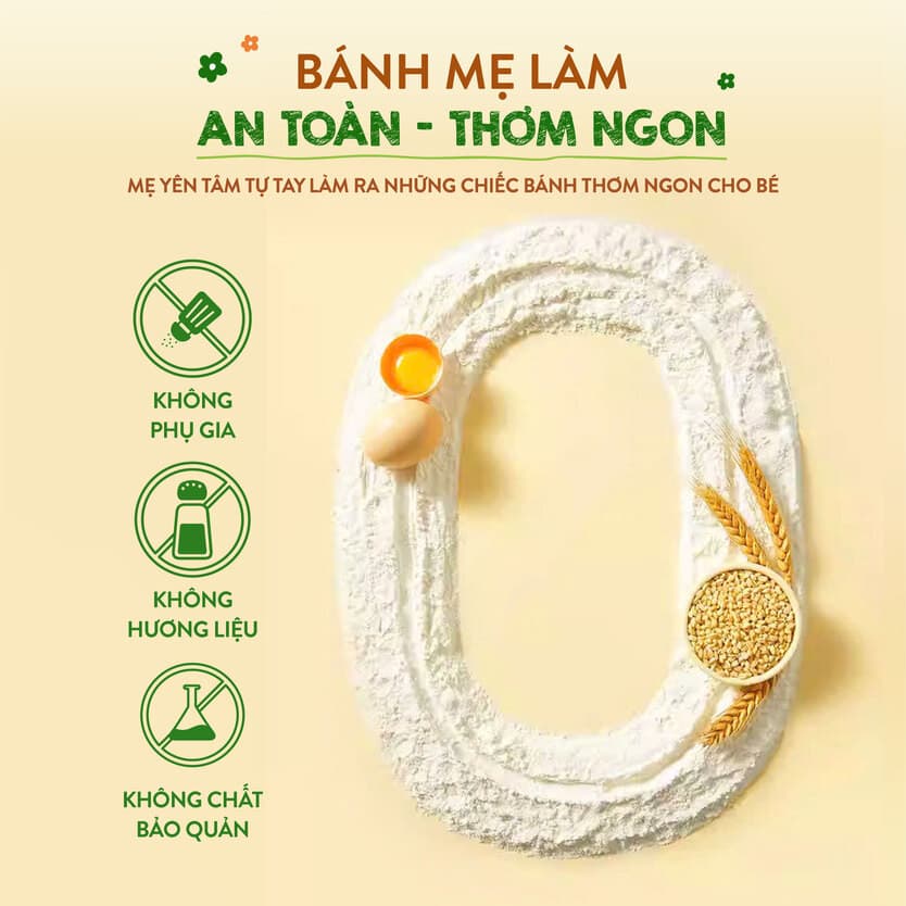 Bột làm bánh Muffin cam sữa - Hộp 200g 7