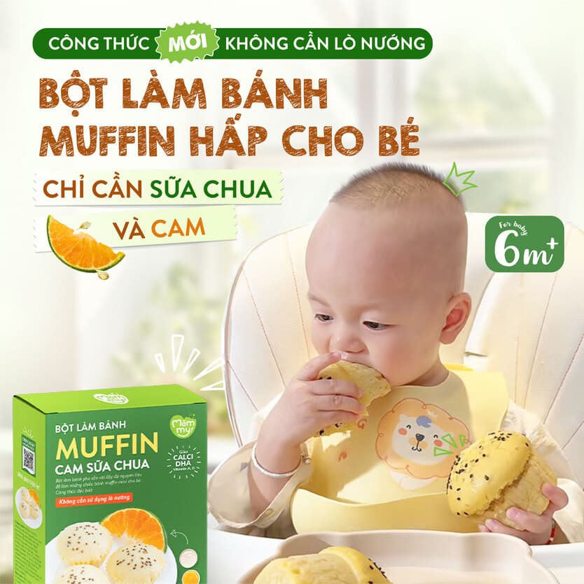Bột làm bánh Muffin cam sữa - Hộp 200g 10