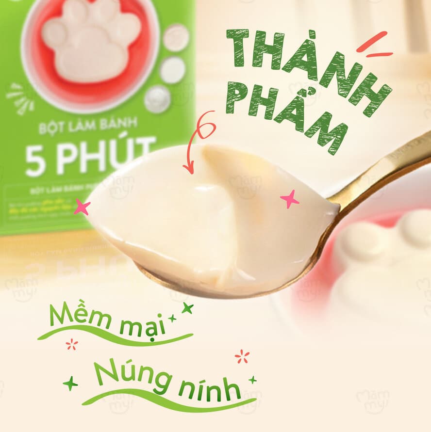 Bột Làm Bánh Pudding Chân Gấu - Hộp 60g 6