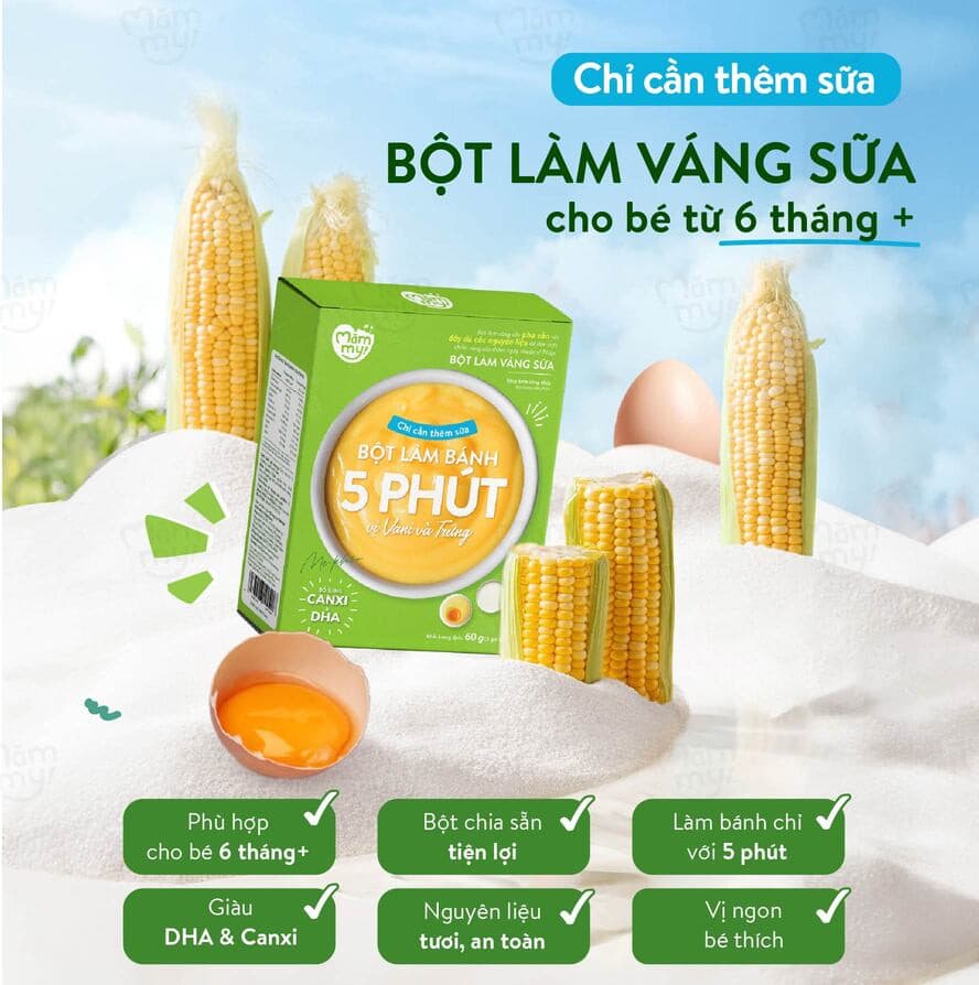 Bột làm váng sữa vị Vani và trứng - Hộp 60g 7