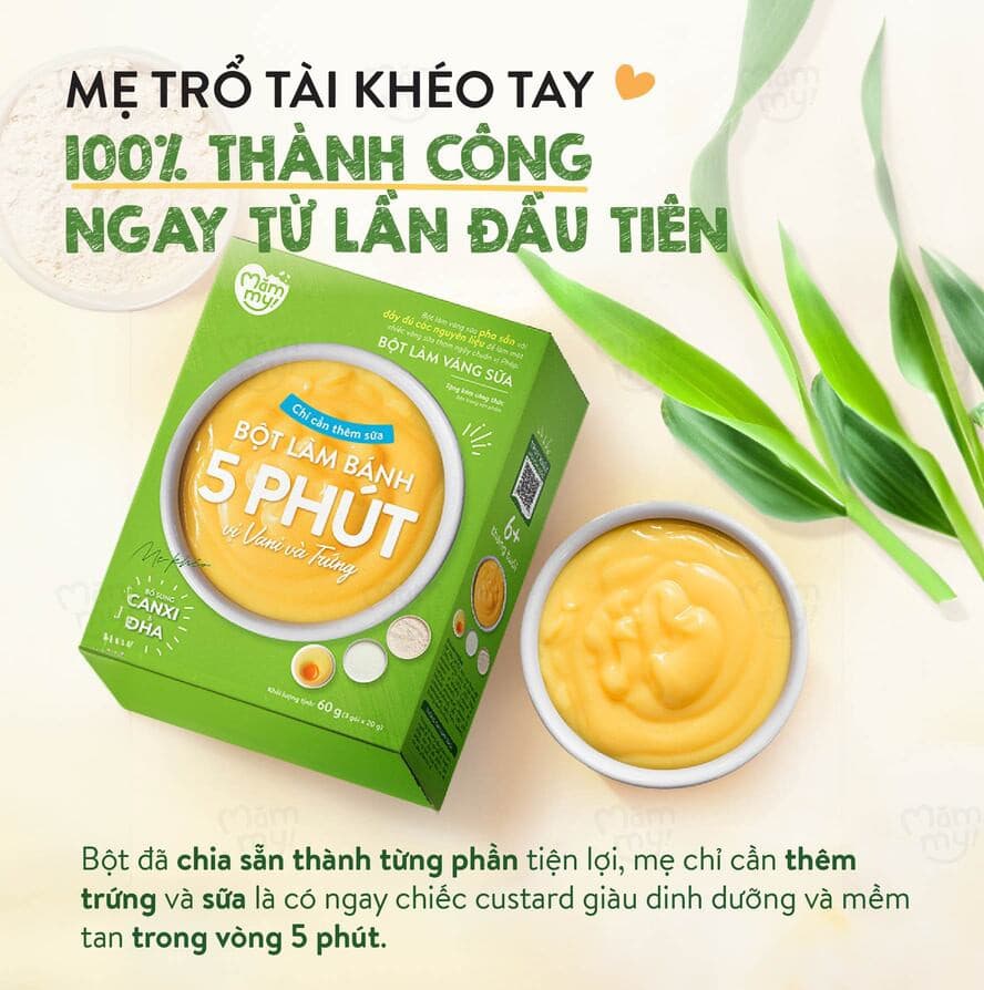 Bột làm váng sữa vị Vani và trứng - Hộp 60g 6