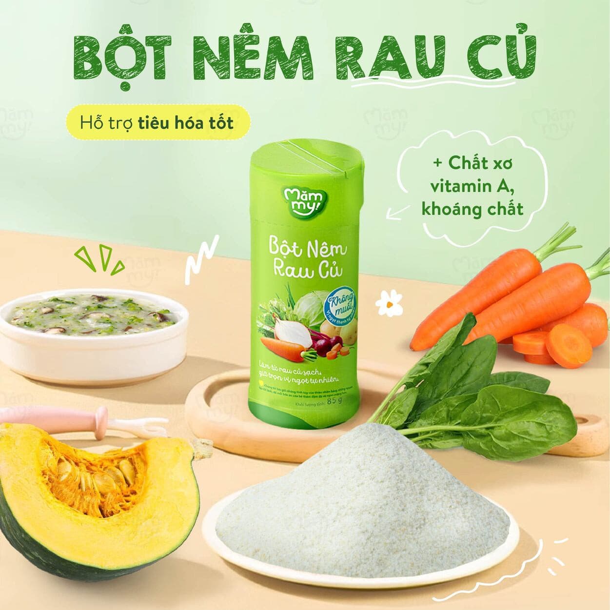 Bột nêm rau củ Mămmy - Hũ 85g 2