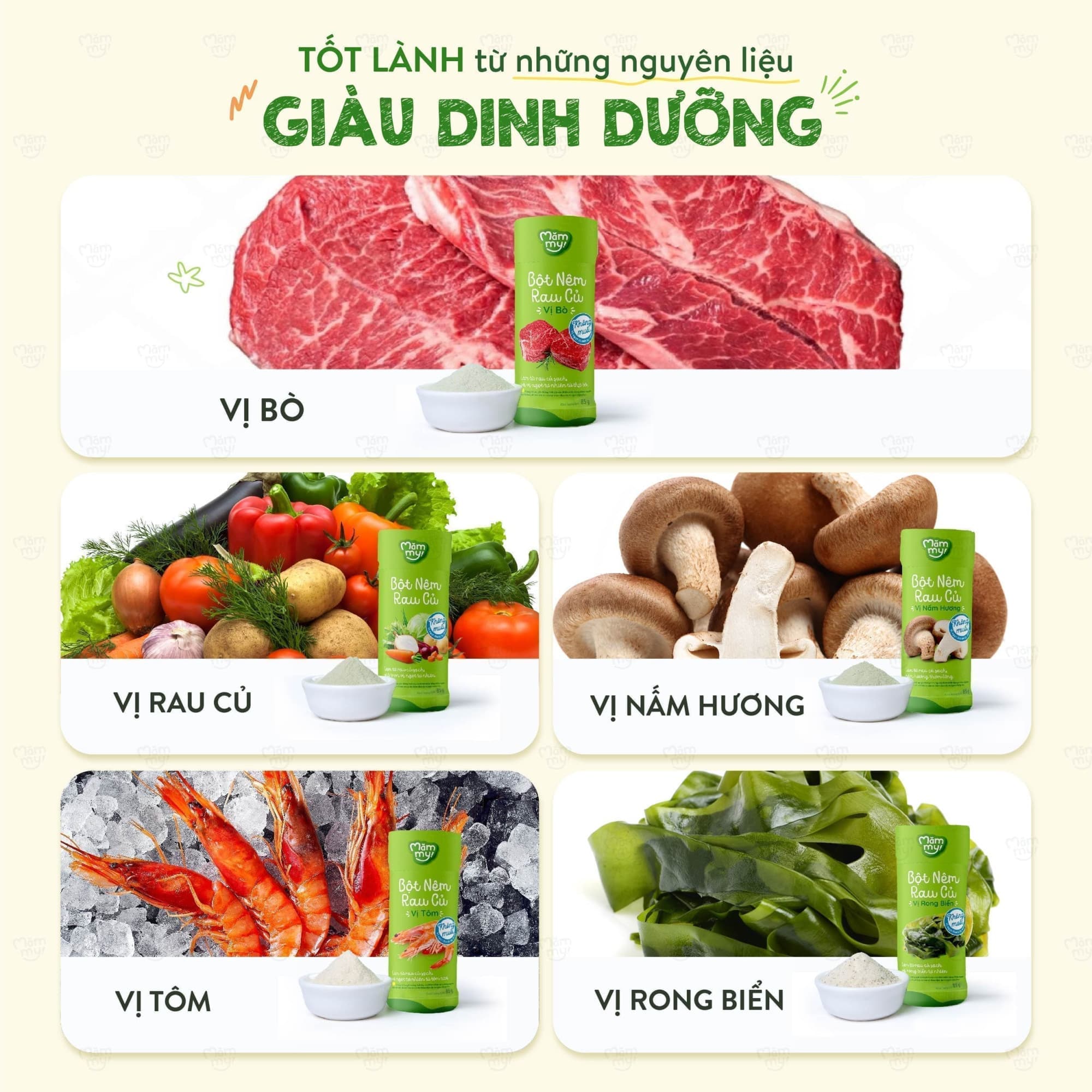Bột nêm rau củ Mămmy - Hũ 85g 14