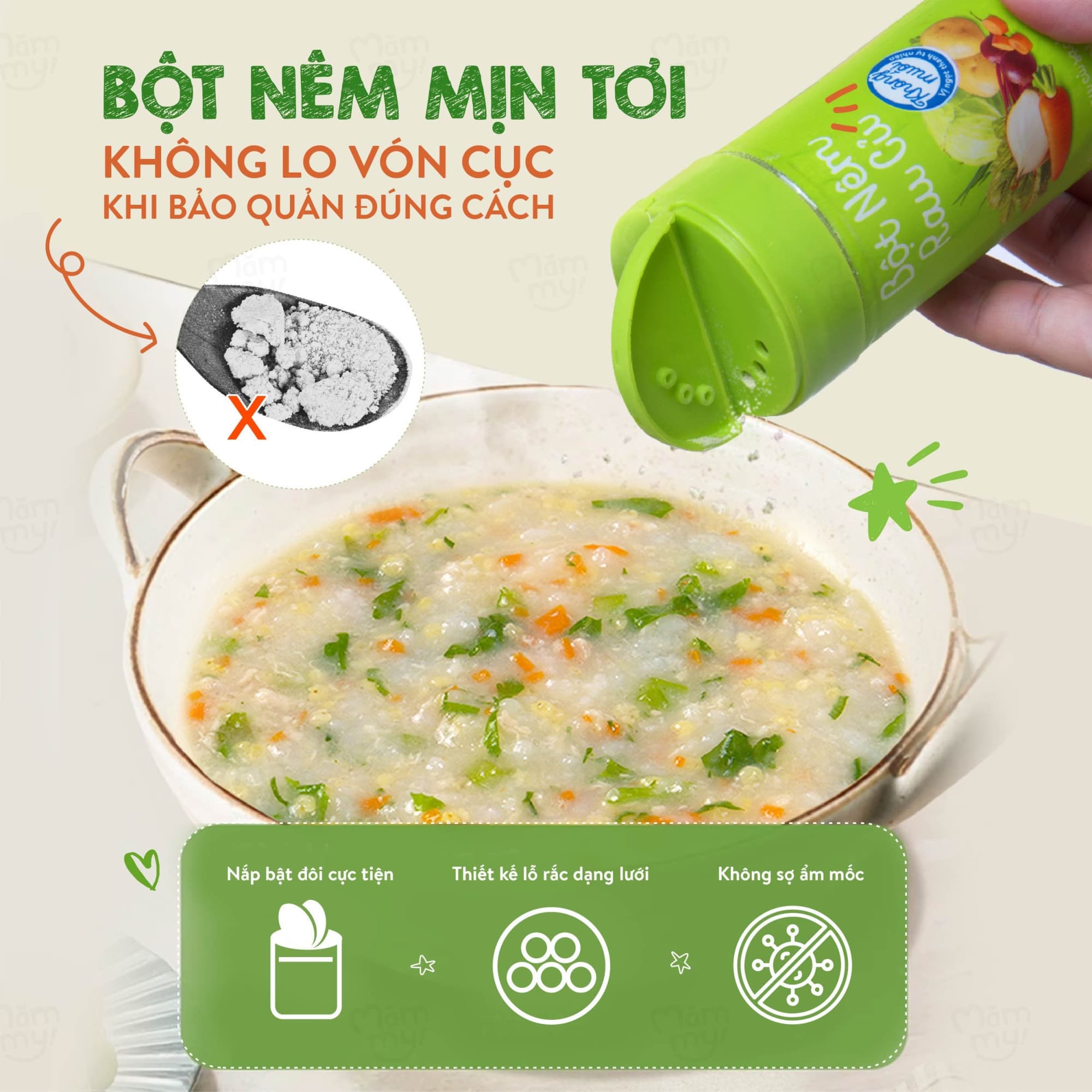 Bột nêm rau củ Mămmy - Hũ 85g 9